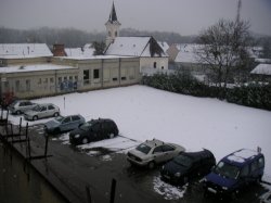 Pohľad z okna miestneho úradu